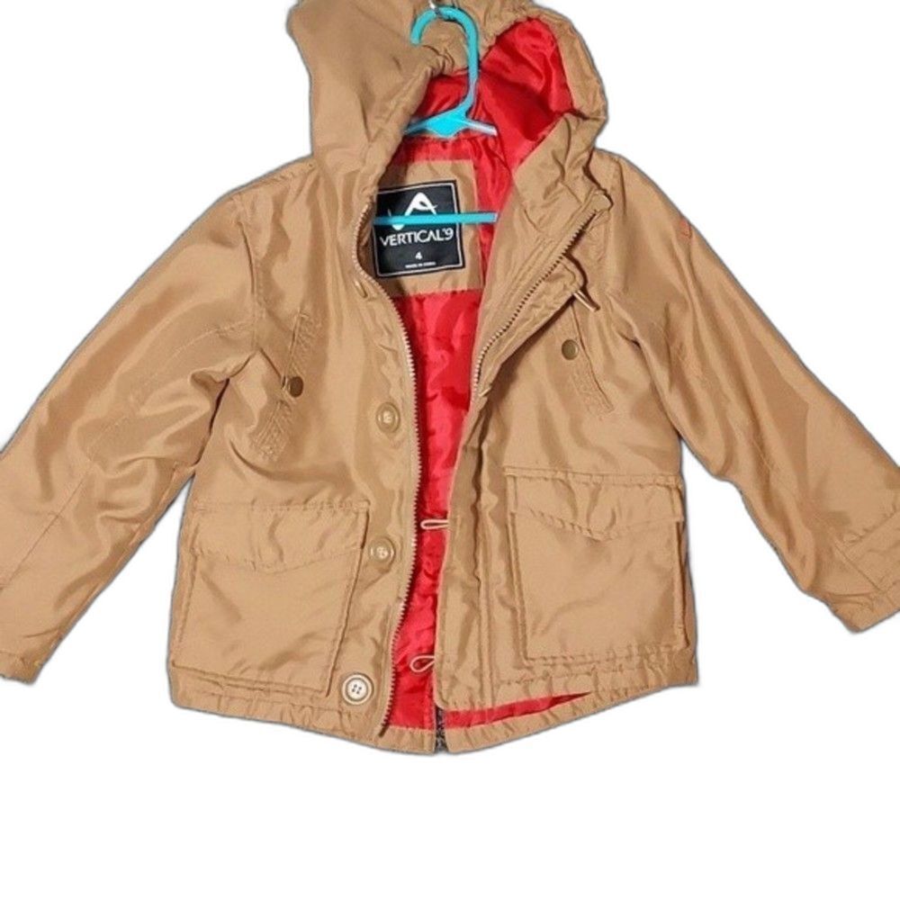 Vertical 9 Kid's Boy's Tan Coat or Jacket Size 4